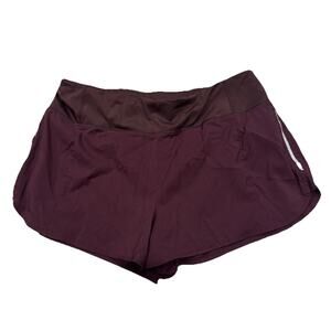 Athleta Shorts Womens Size XL Merlot Run Free 3.5" Inseam Active Running Gym